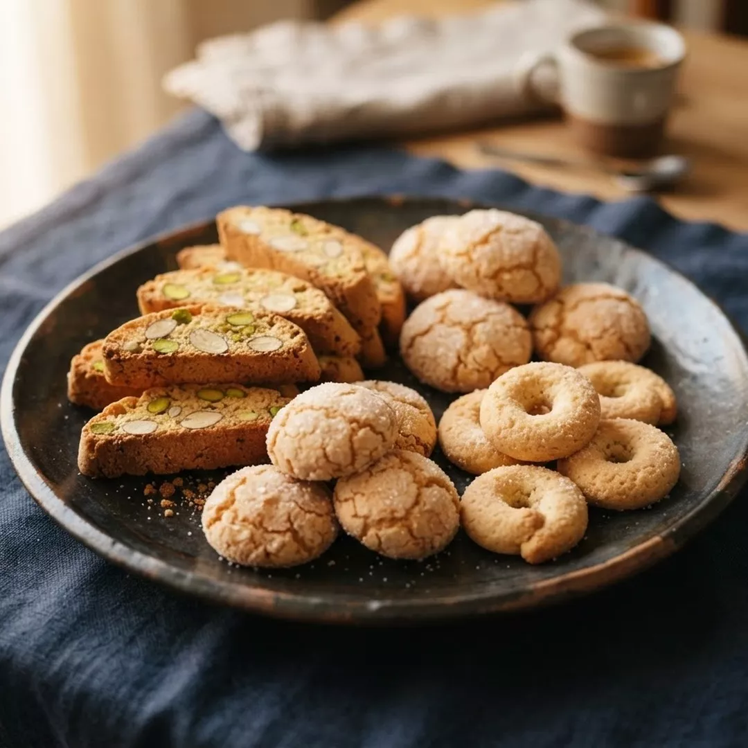 Biscotti classici italiani: cantucci, amaretti e ciambelle a confronto